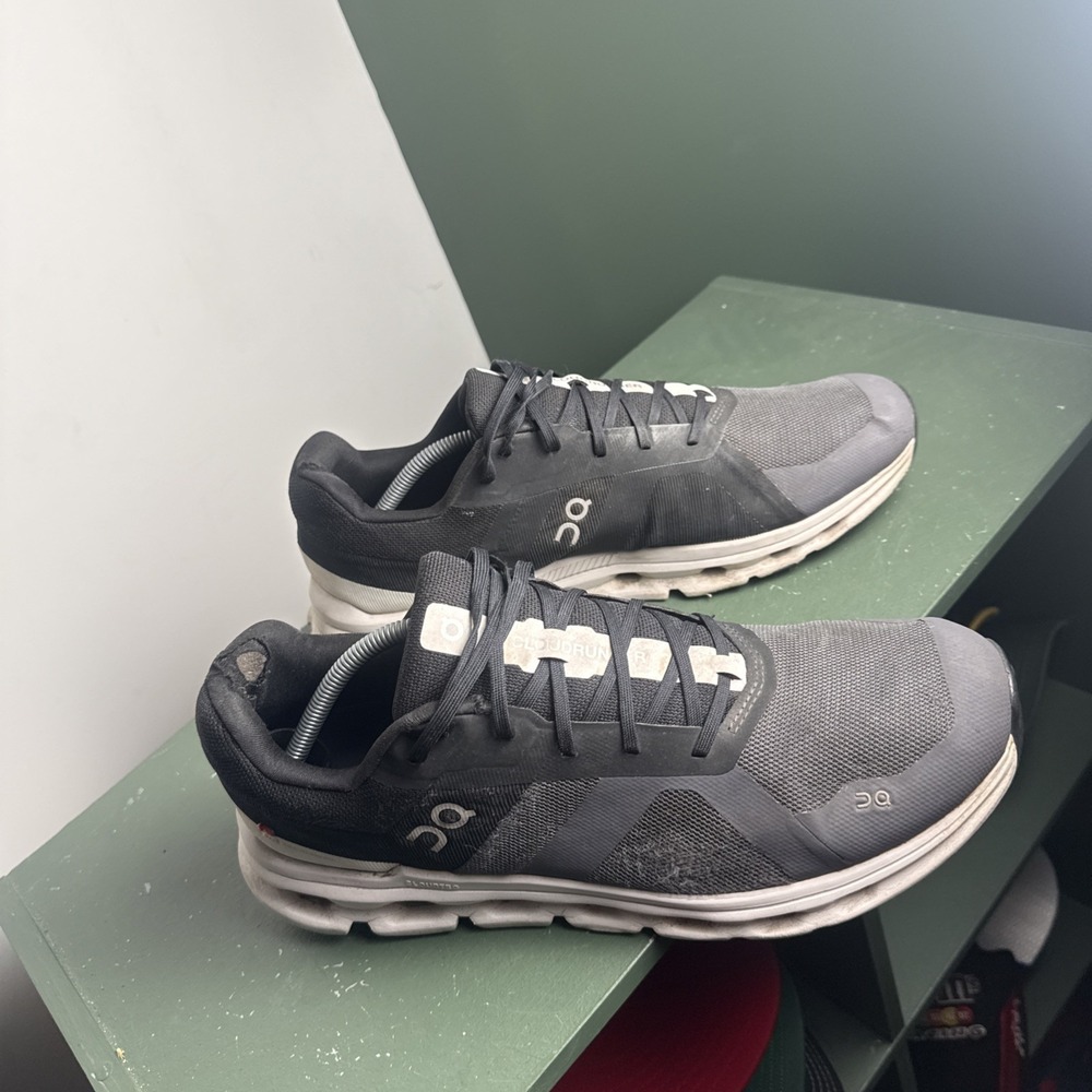 On Cloud Cloudrunner Mens Size 12.5 Black Eclipse Frost Athletic Shoes Casual